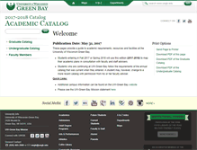 Tablet Screenshot of catalog.uwgb.edu