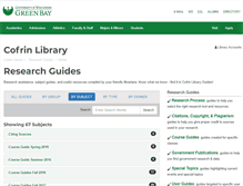 Tablet Screenshot of libguides.uwgb.edu