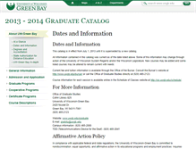 Tablet Screenshot of gradcatalog.uwgb.edu